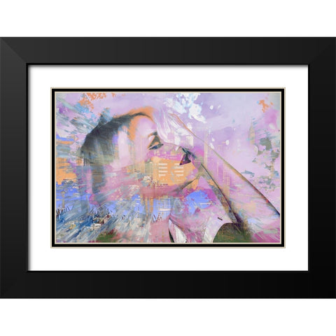 Minds Eye Black Modern Wood Framed Art Print with Double Matting by Bolokofsky, Ronald