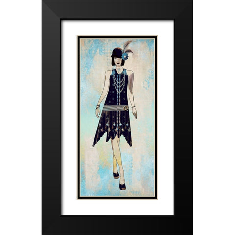 Roaring Twentys Fashion III Black Modern Wood Framed Art Print with Double Matting by Bolokofsky, Ronald