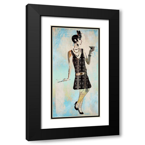 Roaring Twentys Fashion IV Black Modern Wood Framed Art Print with Double Matting by Bolokofsky, Ronald