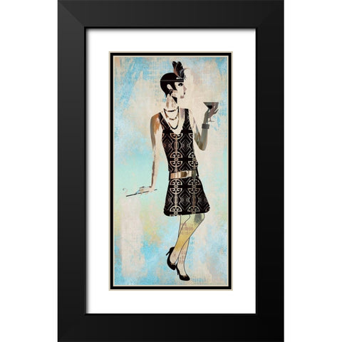 Roaring Twentys Fashion IV Black Modern Wood Framed Art Print with Double Matting by Bolokofsky, Ronald