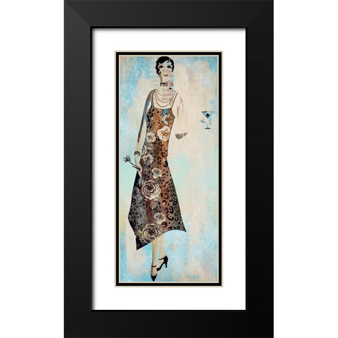 Roaring Twentys Fashion V Black Modern Wood Framed Art Print with Double Matting by Bolokofsky, Ronald