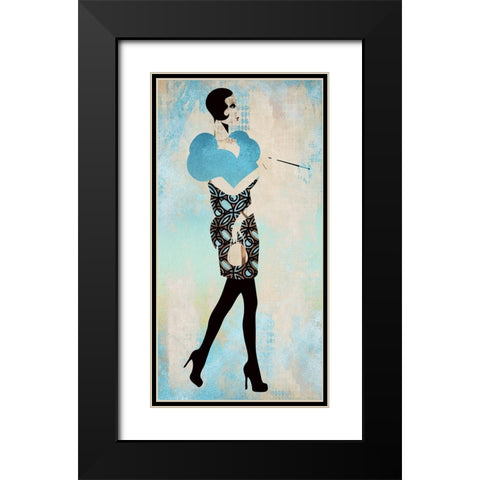 Roaring Twentys Fashion VI Black Modern Wood Framed Art Print with Double Matting by Bolokofsky, Ronald