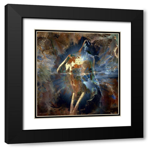 Soul Searching Black Modern Wood Framed Art Print with Double Matting by Bolokofsky, Ronald