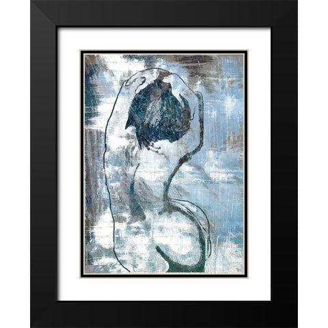 Streching Out Black Modern Wood Framed Art Print with Double Matting by Bolokofsky, Ronald