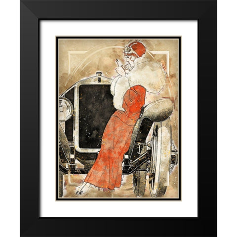 Vintage Couture Black Modern Wood Framed Art Print with Double Matting by Bolokofsky, Ronald