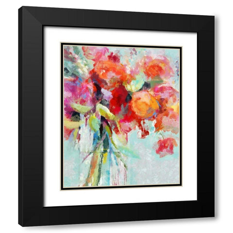 Garden Flowers II Black Modern Wood Framed Art Print with Double Matting by Bolokofsky, Ronald
