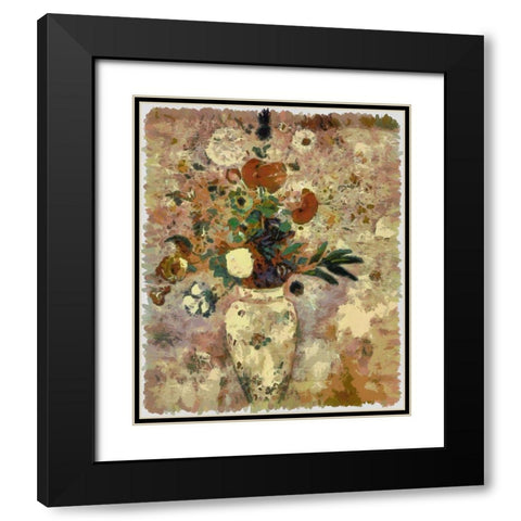 Latrecs Bouqet Black Modern Wood Framed Art Print with Double Matting by Bolokofsky, Ronald