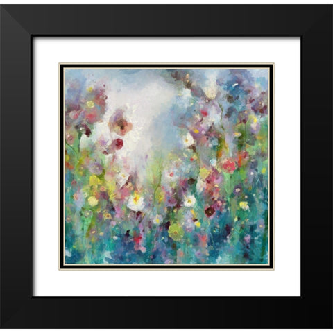 Dancing Garden III Black Modern Wood Framed Art Print with Double Matting by Bolokofsky, Ronald