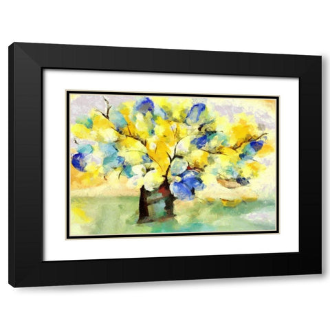 Floral Pizzazz II Black Modern Wood Framed Art Print with Double Matting by Bolokofsky, Ronald