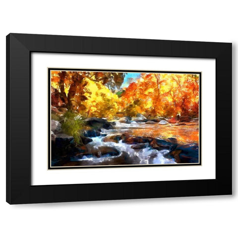 Agua Real Black Modern Wood Framed Art Print with Double Matting by Bolokofsky, Ronald