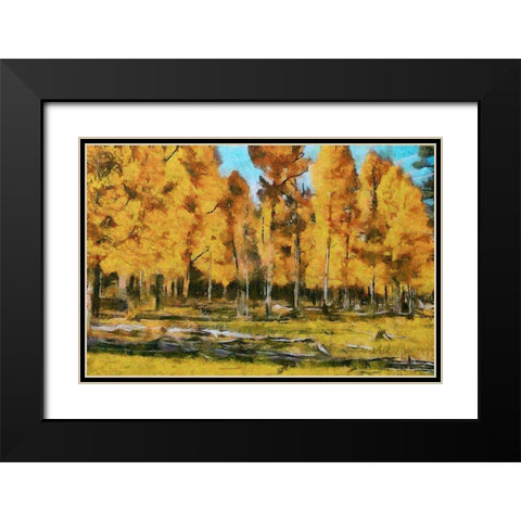 Autumn Forest Black Modern Wood Framed Art Print with Double Matting by Bolokofsky, Ronald