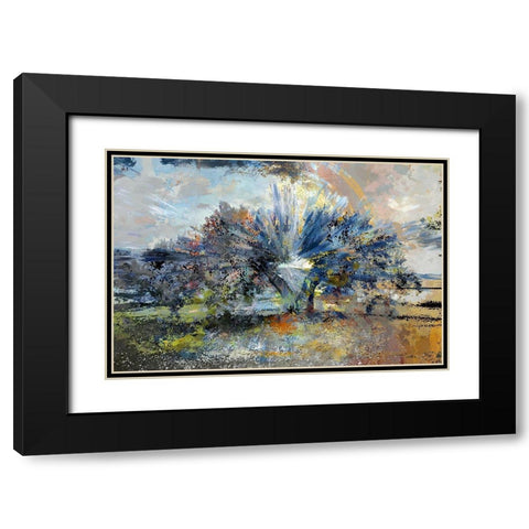 Beneath the Olive Tree Black Modern Wood Framed Art Print with Double Matting by Bolokofsky, Ronald