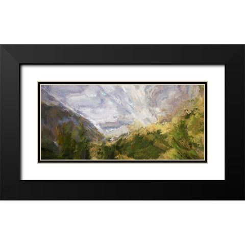 Hidden Village Black Modern Wood Framed Art Print with Double Matting by Bolokofsky, Ronald