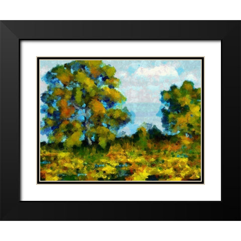 Oak Hill Black Modern Wood Framed Art Print with Double Matting by Bolokofsky, Ronald
