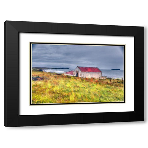 Oceanside Farmhouse Black Modern Wood Framed Art Print with Double Matting by Bolokofsky, Ronald