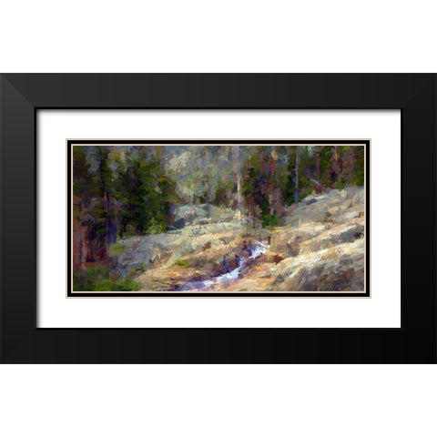Shadow Creek Black Modern Wood Framed Art Print with Double Matting by Bolokofsky, Ronald