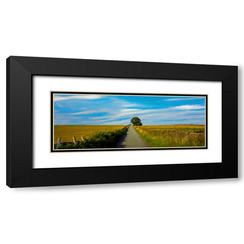 The Long Road Home Black Modern Wood Framed Art Print with Double Matting by Bolokofsky, Ronald