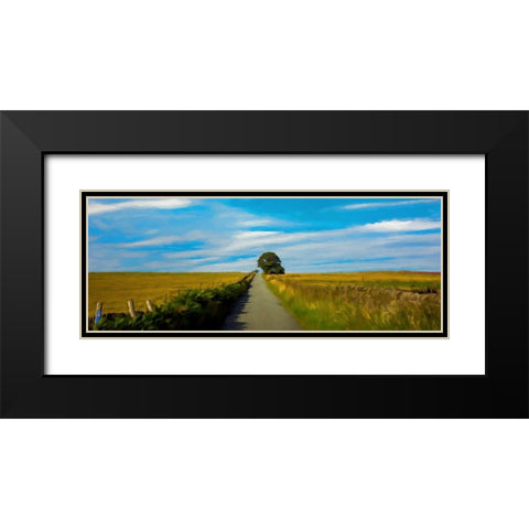 The Long Road Home Black Modern Wood Framed Art Print with Double Matting by Bolokofsky, Ronald