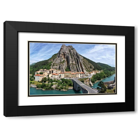 The Rock Black Modern Wood Framed Art Print with Double Matting by Bolokofsky, Ronald