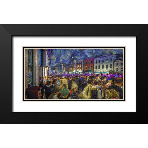 Andover Black Modern Wood Framed Art Print with Double Matting by Bolokofsky, Ronald