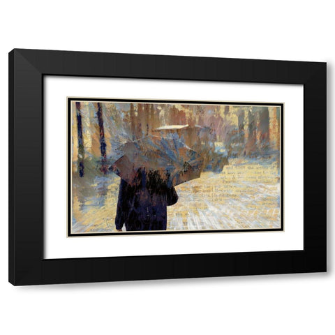 Hard Rain Is Gonna Fall Black Modern Wood Framed Art Print with Double Matting by Bolokofsky, Ronald