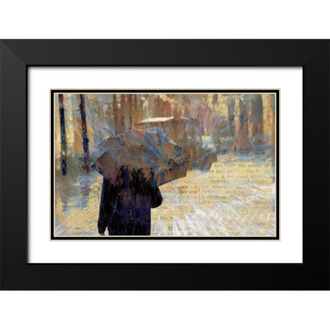 Hard Rain Is Gonna Fall Black Modern Wood Framed Art Print with Double Matting by Bolokofsky, Ronald