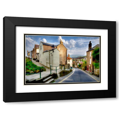Robin Hoods Bay II Black Modern Wood Framed Art Print with Double Matting by Bolokofsky, Ronald