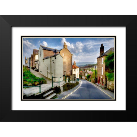 Robin Hoods Bay II Black Modern Wood Framed Art Print with Double Matting by Bolokofsky, Ronald