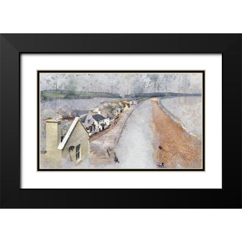 Slapton Sands Black Modern Wood Framed Art Print with Double Matting by Bolokofsky, Ronald