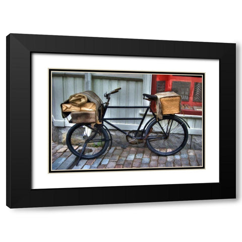 Special Delivery Black Modern Wood Framed Art Print with Double Matting by Bolokofsky, Ronald