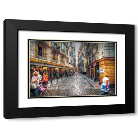 Tinoco Black Modern Wood Framed Art Print with Double Matting by Bolokofsky, Ronald