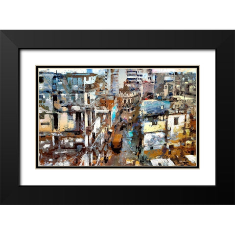 Urban Ghetto Black Modern Wood Framed Art Print with Double Matting by Bolokofsky, Ronald