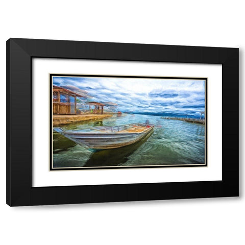 Docked Black Modern Wood Framed Art Print with Double Matting by Bolokofsky, Ronald