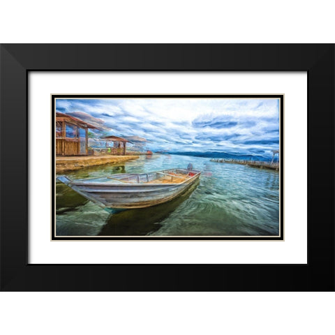 Docked Black Modern Wood Framed Art Print with Double Matting by Bolokofsky, Ronald