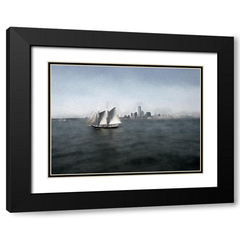 A Warm Haze Black Modern Wood Framed Art Print with Double Matting by Bolokofsky, Ronald
