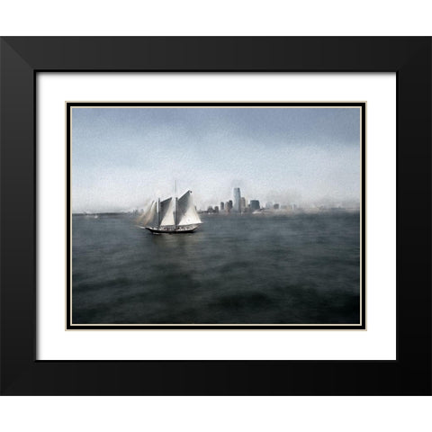 A Warm Haze Black Modern Wood Framed Art Print with Double Matting by Bolokofsky, Ronald