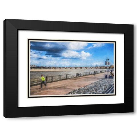 Bordeaux Black Modern Wood Framed Art Print with Double Matting by Bolokofsky, Ronald