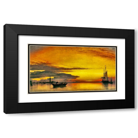 Break of Day Black Modern Wood Framed Art Print with Double Matting by Bolokofsky, Ronald