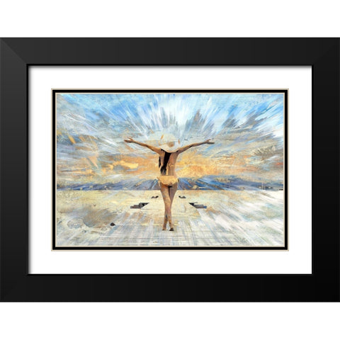 California Sunshine Black Modern Wood Framed Art Print with Double Matting by Bolokofsky, Ronald