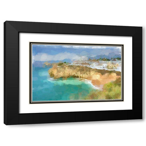 Carvoeiro Portugal  Black Modern Wood Framed Art Print with Double Matting by Bolokofsky, Ronald