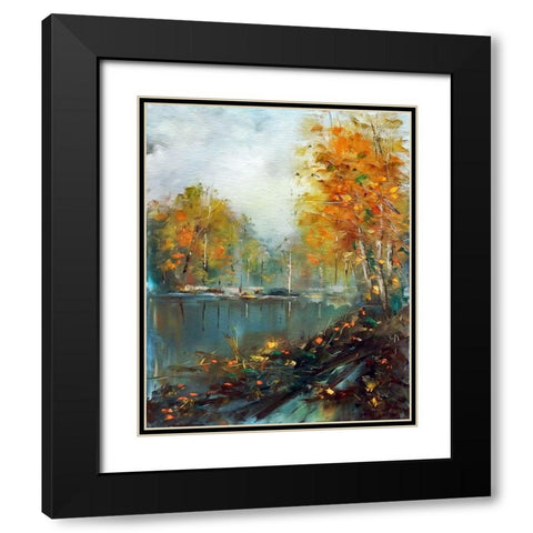 Foggy Day Black Modern Wood Framed Art Print with Double Matting by Bolokofsky, Ronald