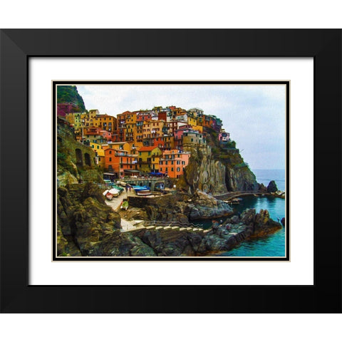 Italy Black Modern Wood Framed Art Print with Double Matting by Bolokofsky, Ronald