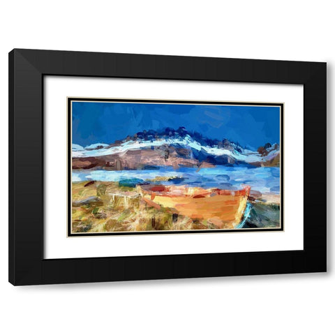 Loch Ruthven Black Modern Wood Framed Art Print with Double Matting by Bolokofsky, Ronald