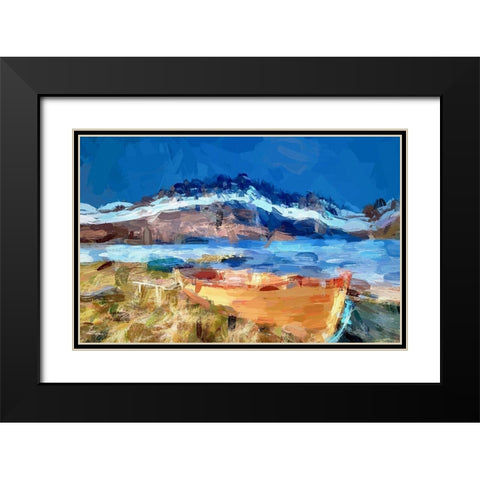 Loch Ruthven Black Modern Wood Framed Art Print with Double Matting by Bolokofsky, Ronald
