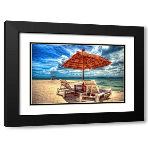 Pandanon Island Philippines Black Modern Wood Framed Art Print with Double Matting by Bolokofsky, Ronald
