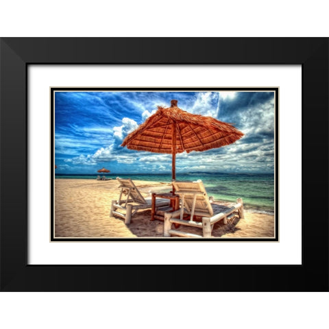 Pandanon Island Philippines Black Modern Wood Framed Art Print with Double Matting by Bolokofsky, Ronald