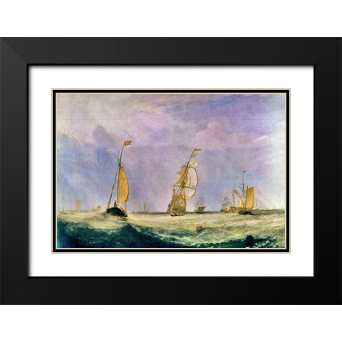 Sailing the Choppy Seas Black Modern Wood Framed Art Print with Double Matting by Bolokofsky, Ronald