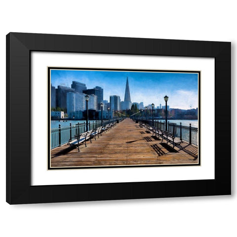 San Francisco Black Modern Wood Framed Art Print with Double Matting by Bolokofsky, Ronald