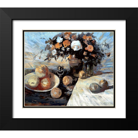 Apples, Flowers and Water II Black Modern Wood Framed Art Print with Double Matting by Bolokofsky, Ronald