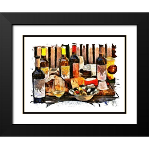 Sunday Feast Black Modern Wood Framed Art Print with Double Matting by Bolokofsky, Ronald